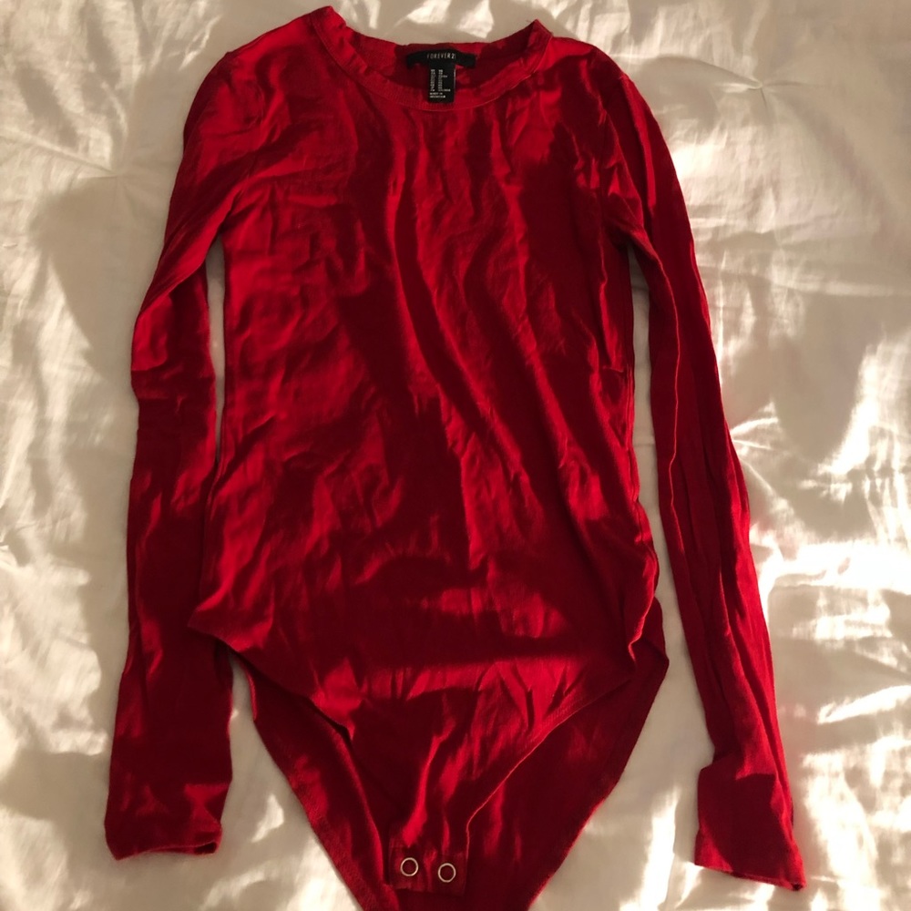 Red bodysuit